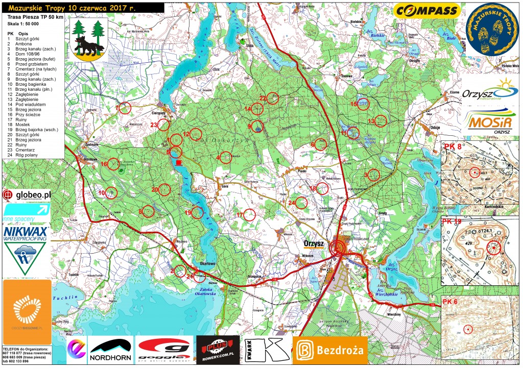 Mapa Mazurskich Tropów - TP50